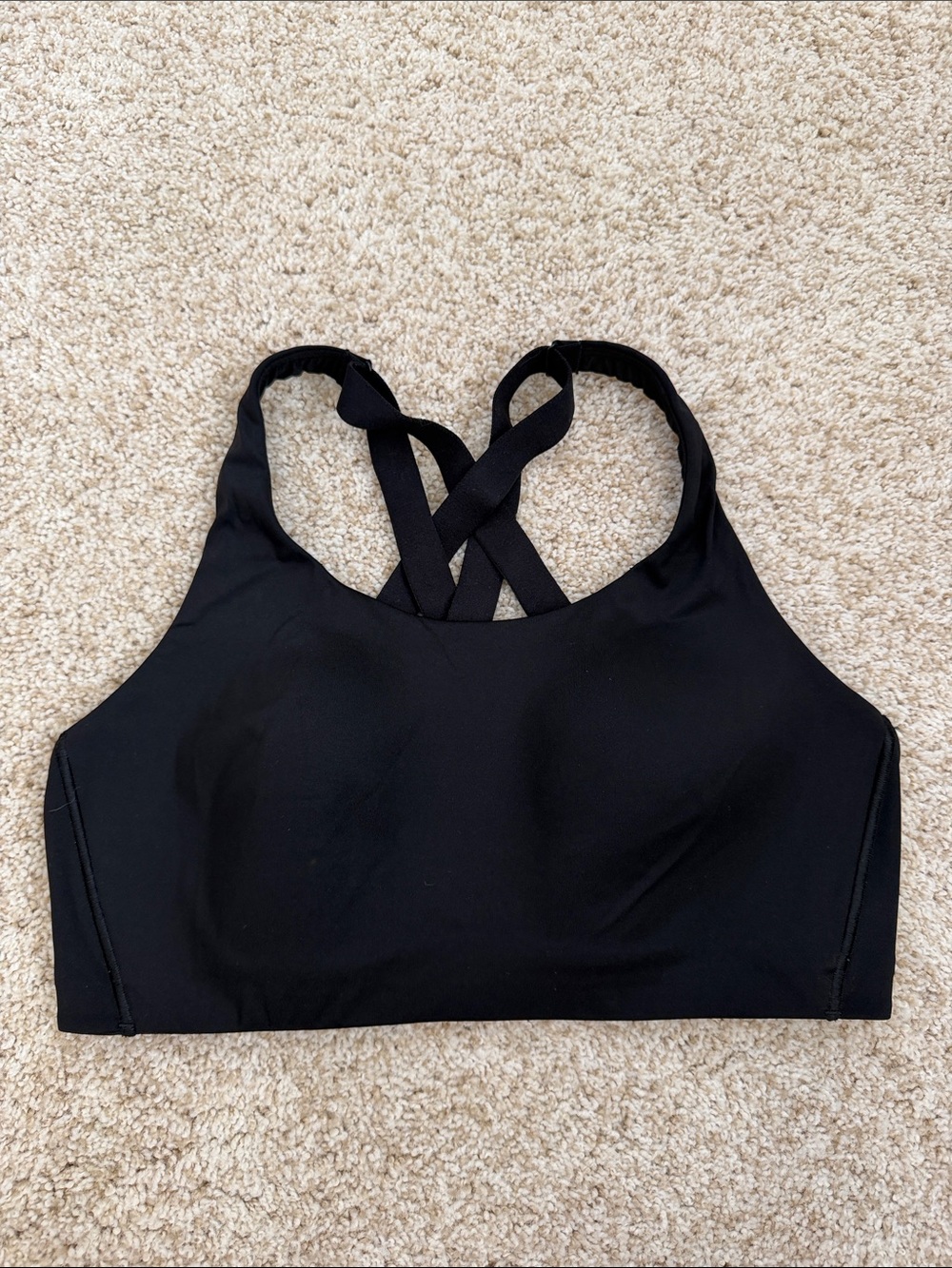 Lululemon black energy bra high support
